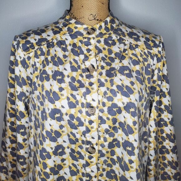 NWT Cabi Providence Shirt Jacket Button Safari Print Size M - Picture 4 of 13